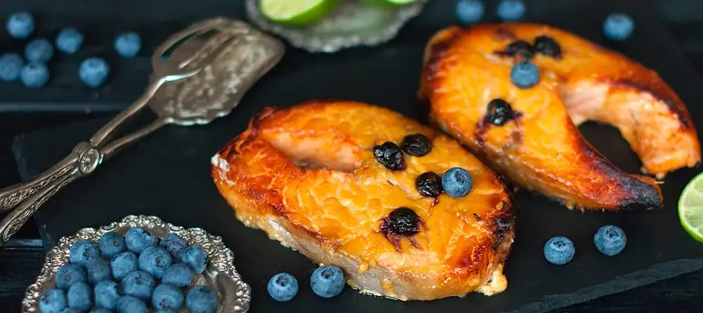 Receta Salmon con Arandanos