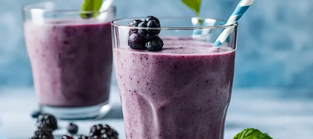 Receta Smoothie Moras y Arándanos