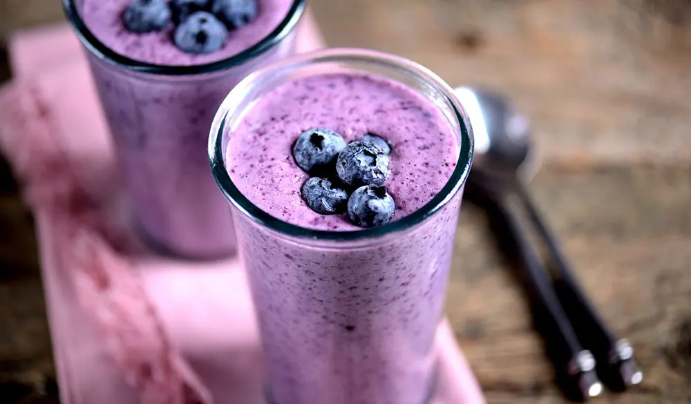 Receta Smoothie Moras y Arándanos